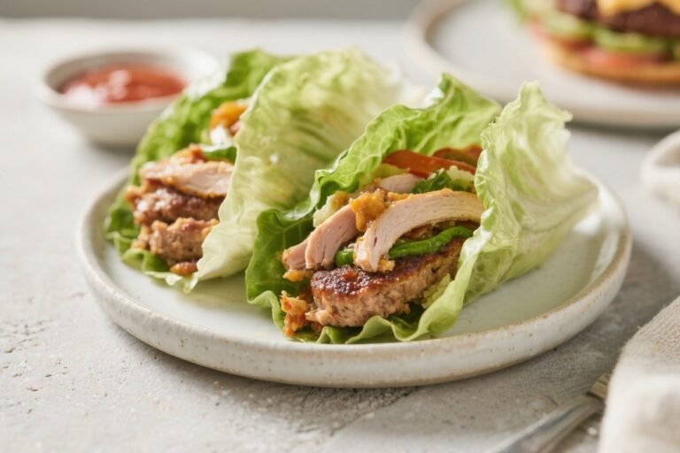 Turkey Burger Lettuce Wraps – Juicy, Fresh, and Weeknight-Friendly