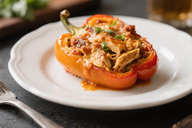 Healthy Buffalo Chicken Stuffed Peppers – Easy, Flavor-Packed, and Satisfying