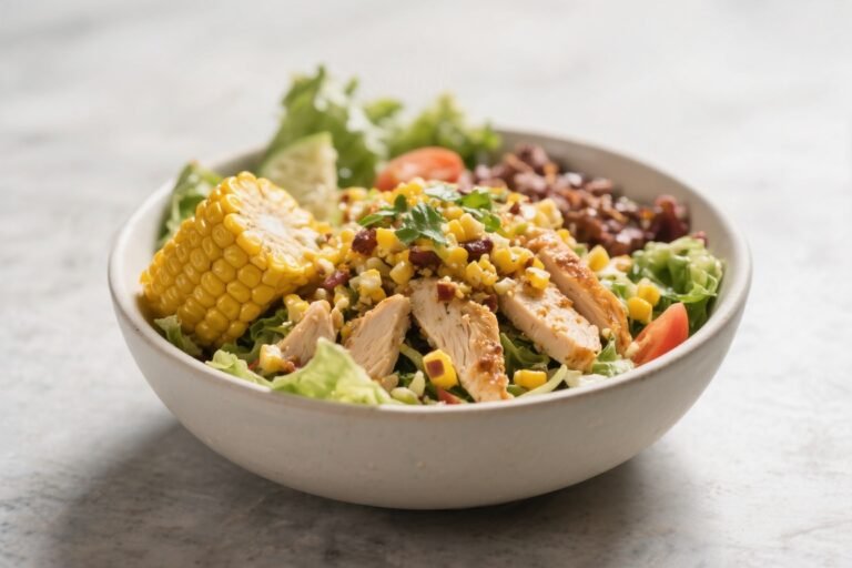 Street Corn Chicken Salad Bowl – A Bright, Flavor-Packed Weeknight Meal