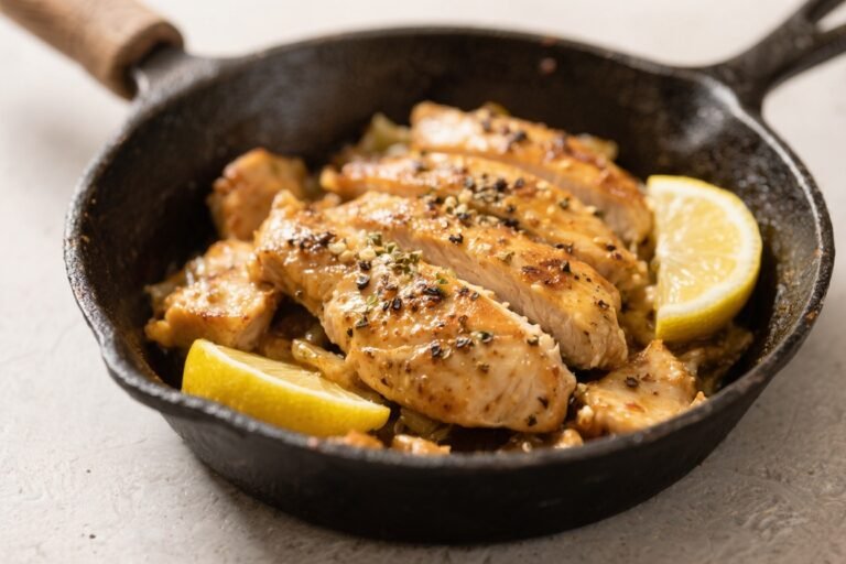 Lemon Pepper Chicken Skillet – Bright, Zesty, Weeknight-Friendly