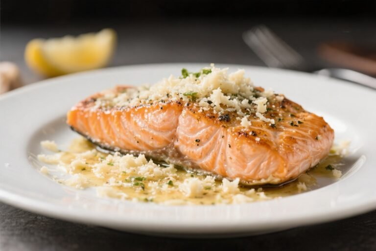 High Protein Garlic Parmesan Salmon – Simple, Flavor-Packed, and Satisfying