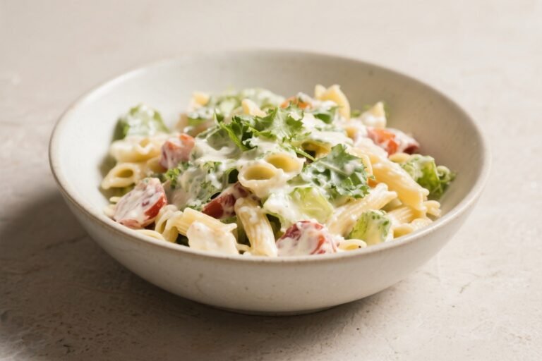 Creamy Caesar Pasta Salad Bowl – A Comforting, Crowd-Pleasing Favorite