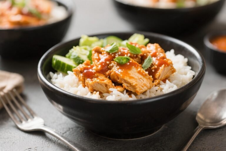 Healthy Buffalo Chicken Rice Bowls – Spicy, Satisfying, and Easy