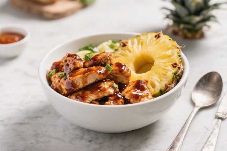 BBQ Chicken Pineapple Bowls – Sweet, Smoky, and Easy