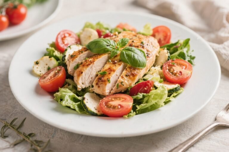 Caprese Chicken Dinner Salad – Fresh, Satisfying, and Easy