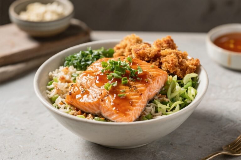 Crispy Hot Honey Salmon Bowls – Sweet Heat With Crunchy Edges