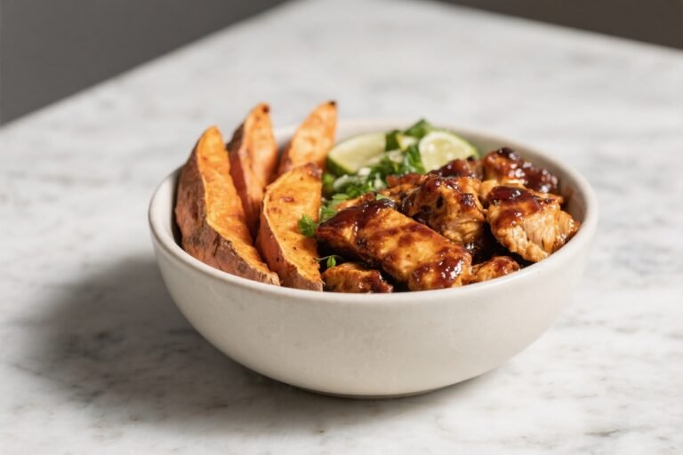 BBQ Chicken Sweet Potato Bowls – A Hearty, Flavor-Packed Weeknight Dinner