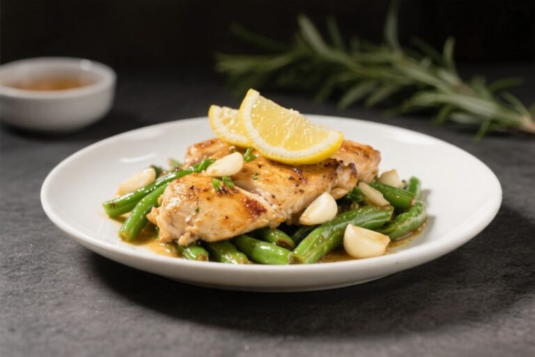 Lemon Garlic Chicken & Green Beans – Bright, Simple, Weeknight-Friendly