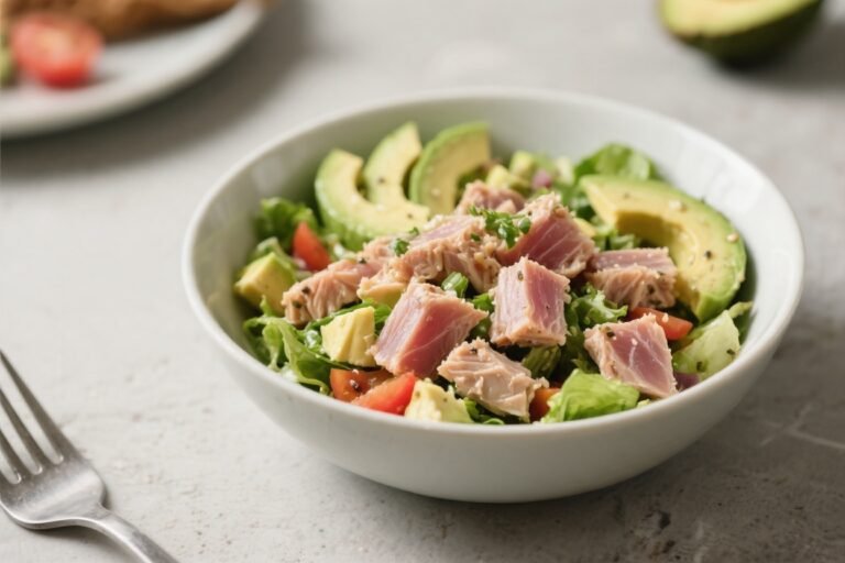 Tuna Avocado Salad Bowl – Fresh, Filling, and Ready in Minutes