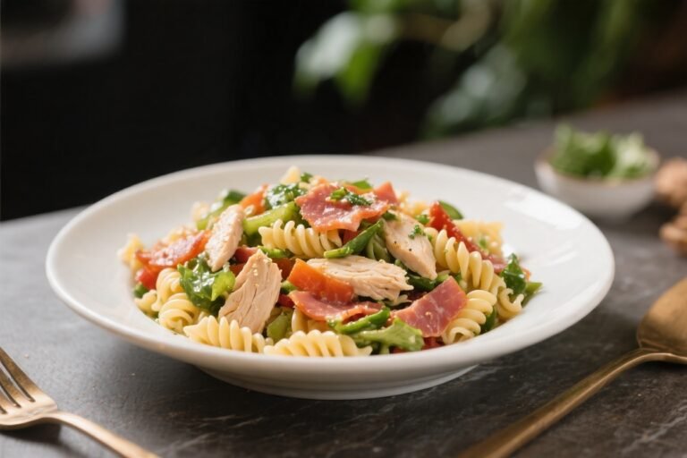 Healthy BLT Pasta Salad With Chicken – Fresh, Satisfying, and Easy