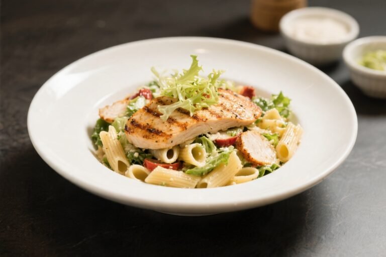 Grilled Chicken Caesar Pasta Salad – A Fresh, Hearty Twist on a Classic