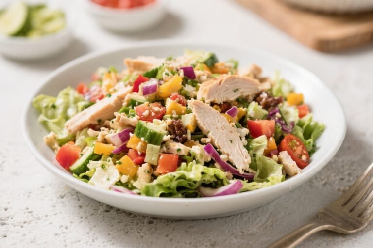 Healthy Southwest Chicken Chopped Salad – Fresh, Zesty, and Satisfying