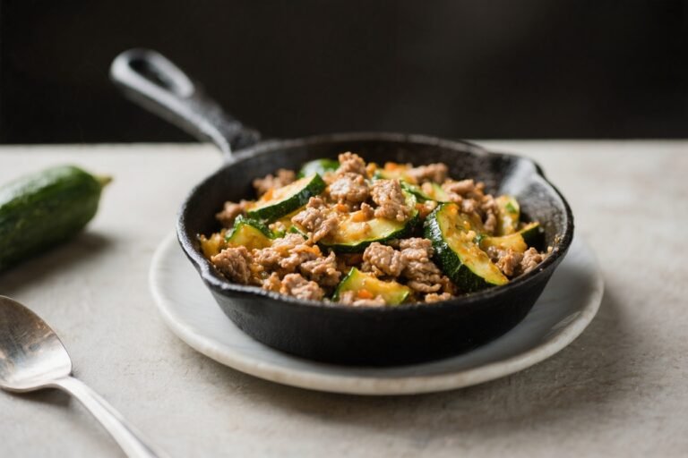 Ground Turkey Zucchini Skillet – A Quick, Flavorful Weeknight Dinner