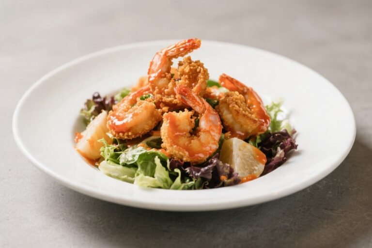 Crispy Buffalo Shrimp Salad – Bold Flavor, Crunchy Texture, Fresh Greens