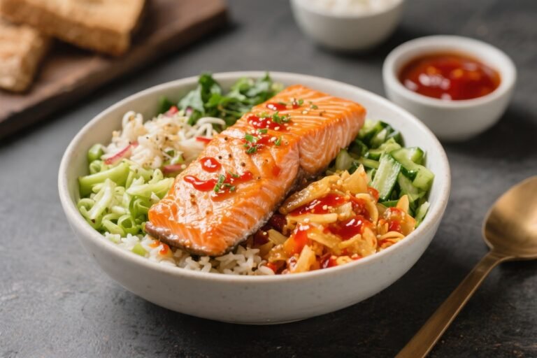 High-Protein Honey Sriracha Salmon Bowls – Fast, Flavorful, and Satisfying