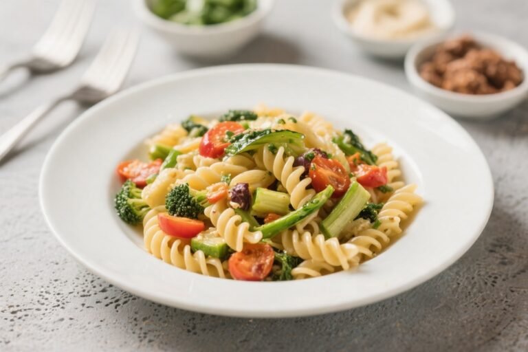 High Protein Pasta Primavera – A Bright, Satisfying Weeknight Dinner