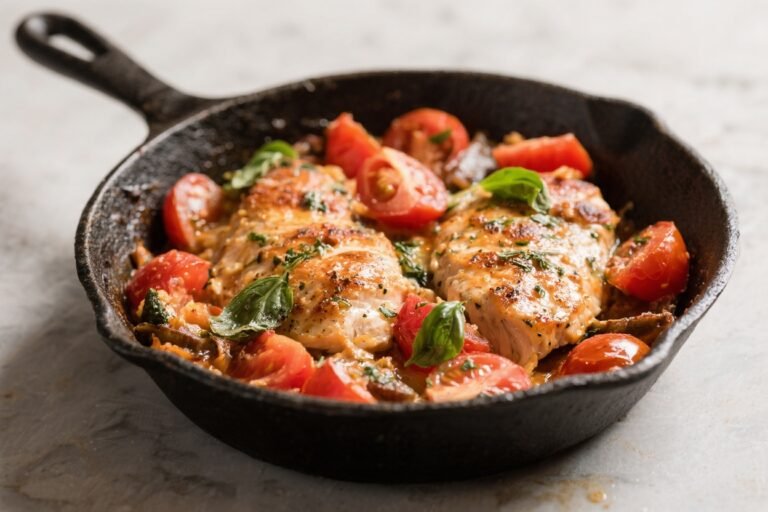 Chicken Caprese Skillet – A Fresh, Weeknight-Friendly Classic
