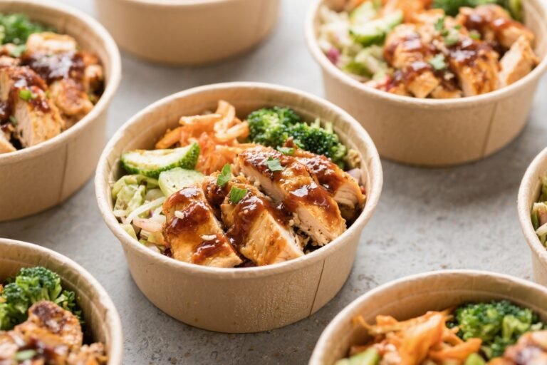 High-Protein BBQ Chicken Meal Prep Bowls – Easy, Filling, and Flavor-Packed