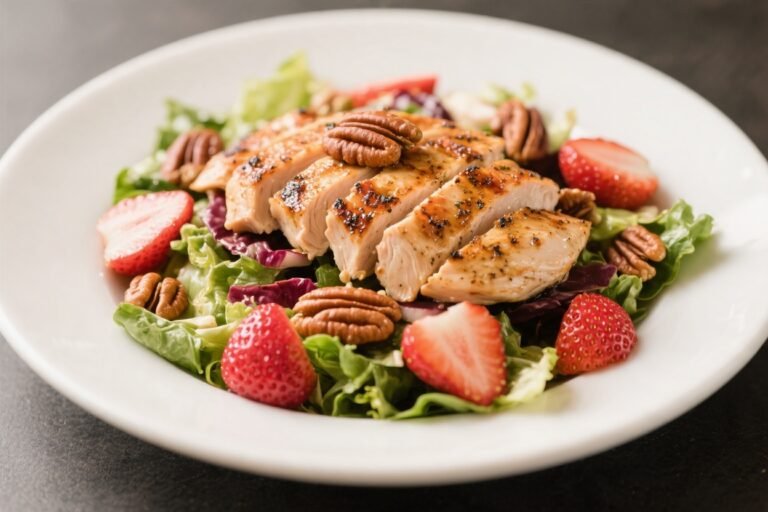 Grilled Chicken Strawberry Pecan Salad – Fresh, Bright, and Satisfying