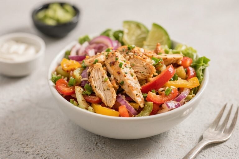Healthy Chicken Fajita Bowls – Fresh, Flavorful, and Meal-Prep Friendly