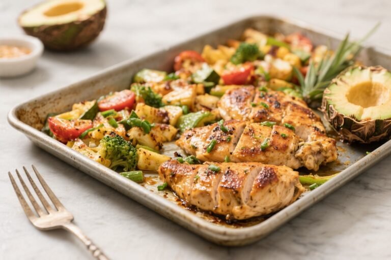 Healthy Hawaiian Chicken Sheet Pan Dinner – Bright, Balanced, and Easy