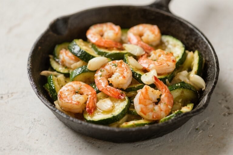 Garlic Butter Shrimp Zucchini Skillet – Fast, Flavorful, and Weeknight Friendly
