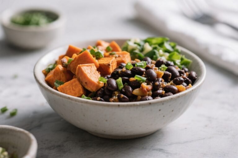 Sweet Potato Black Bean Bowls – A Cozy, Colorful Weeknight Meal