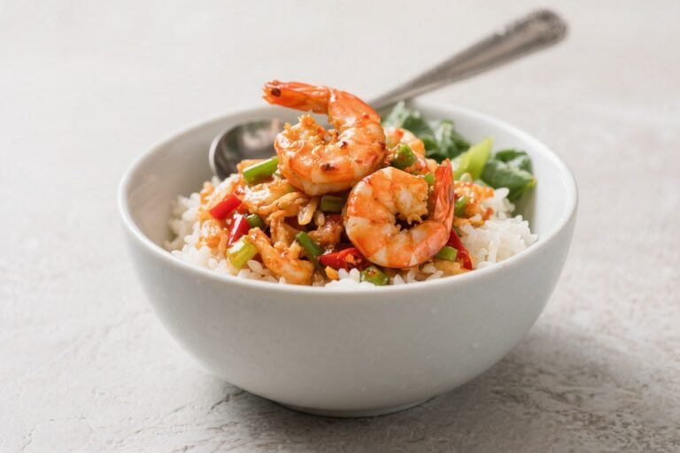 Spicy Shrimp Rice Bowl – A Fast, Flavor-Packed Weeknight Favorite