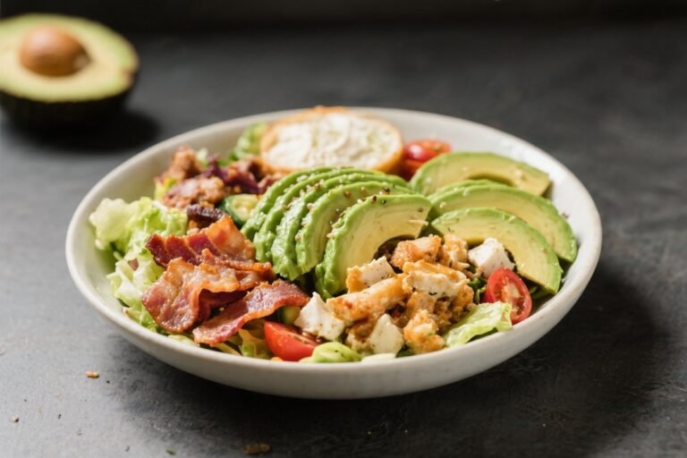 Avocado Bacon Cobb Dinner Salad – A Hearty, Flavor-Packed Meal