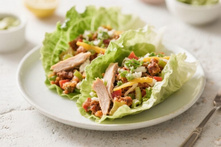 High Protein Turkey Taco Lettuce Wraps – Fresh, Flavorful, and Satisfying