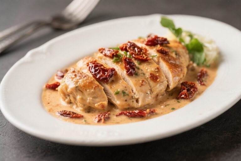 High Protein Creamy Sun Dried Tomato Chicken – Comforting, Easy, and Satisfying