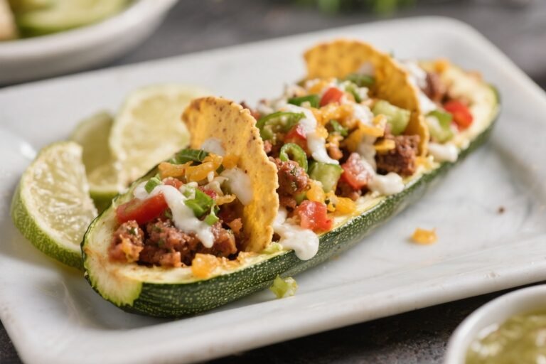 Loaded Taco Zucchini Boats – A Fresh, Flavor-Packed Weeknight Dinner