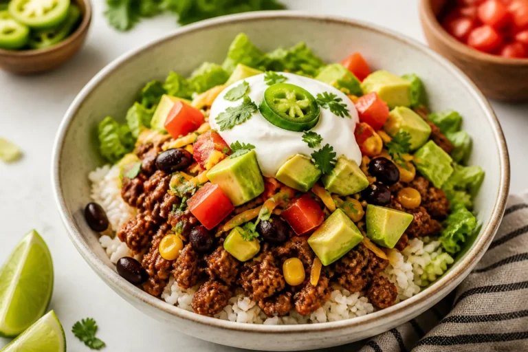 High Protein Taco Rice Bowls – A Fast, Satisfying Weeknight Meal