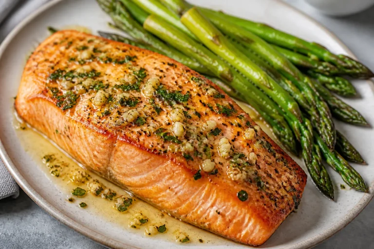 Garlic Butter Salmon With Asparagus – Fast, Flavorful, and Weeknight-Friendly