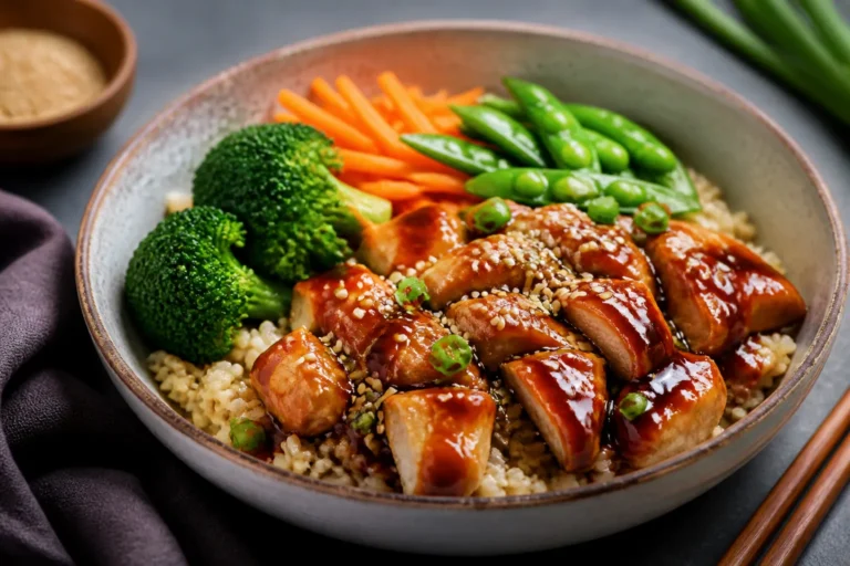 Healthy Chicken Teriyaki Bowls – Fresh, Balanced, and Weeknight-Friendly