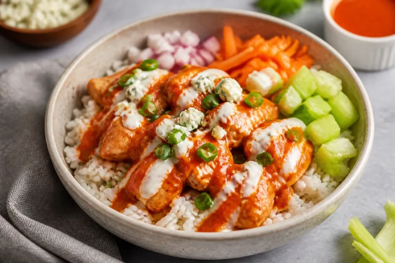 Buffalo Chicken Rice Bowls – Spicy, Saucy, and Satisfying
