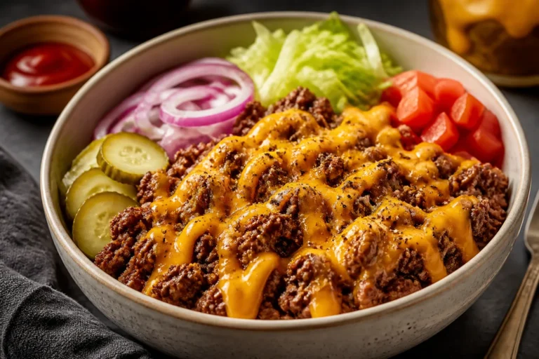High Protein Cheeseburger Bowls – A Satisfying, Lighter Take on a Classic