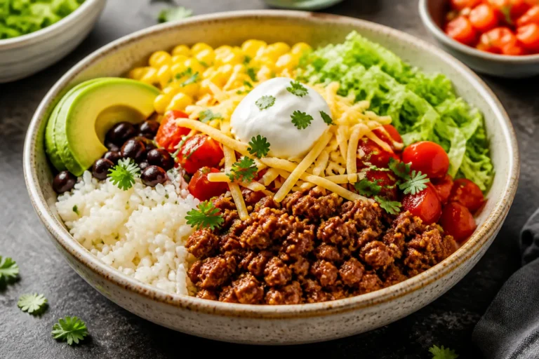 Ground Beef Taco Bowls – A Simple, Satisfying Weeknight Favorite