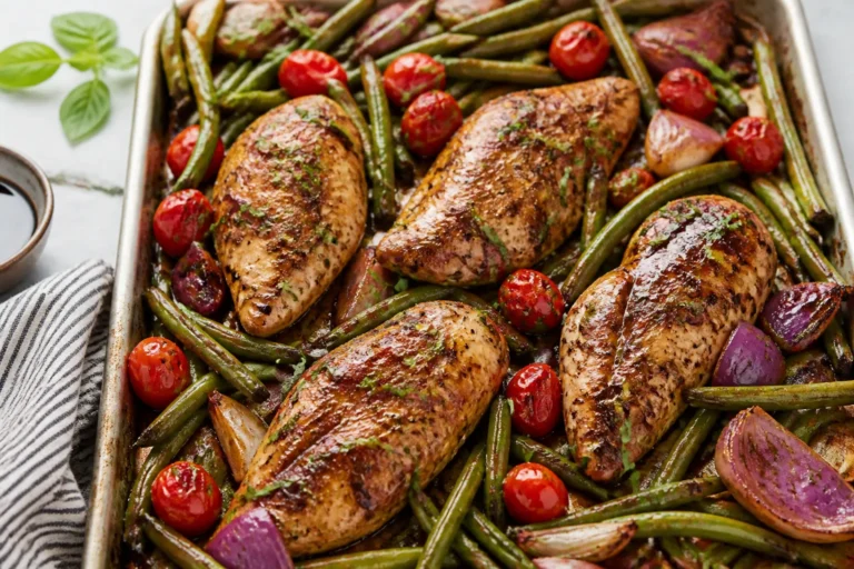 Sheet Pan Balsamic Chicken – Easy, Flavorful, and Weeknight-Friendly