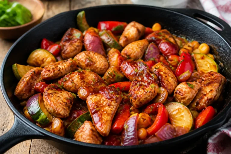Healthy BBQ Chicken Skillet – Fast, Flavorful, and Family-Friendly