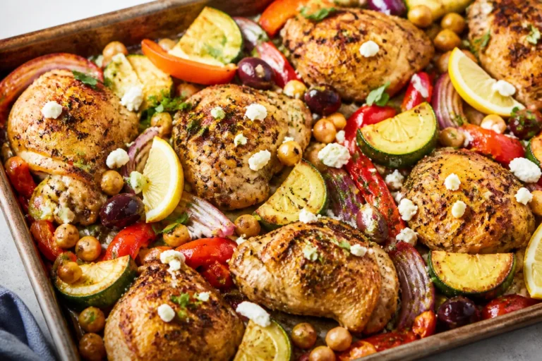 Sheet Pan Greek Chicken – Bright, Savory, and Weeknight-Easy