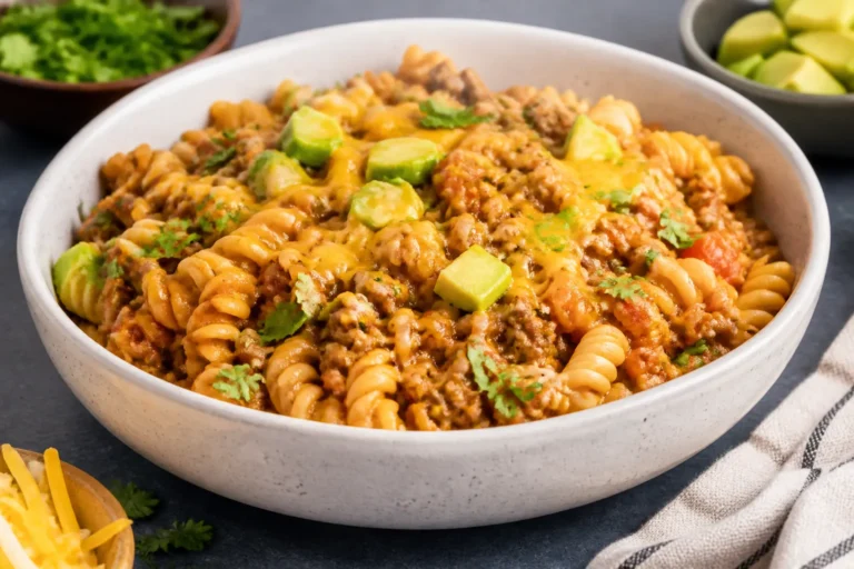 Ground Turkey Taco Pasta – A Cozy, Weeknight Favorite