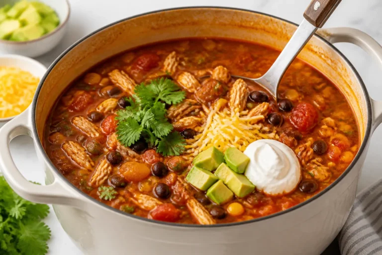 One Pot Chicken Taco Soup – Easy, Cozy, and Packed With Flavor