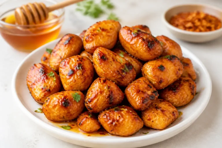 Hot Honey High Protein Chicken Bites – Crispy, Sweet, and Spicy