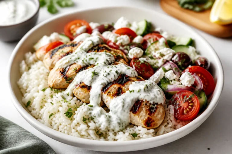 High Protein Greek Chicken and Rice – Bright, Satisfying, and Meal-Prep Friendly
