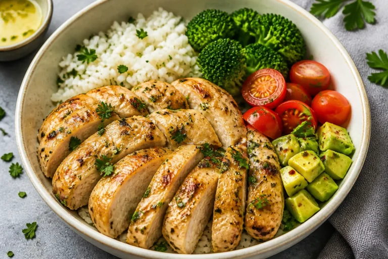 Garlic Butter Chicken Protein Bowls – A Simple, Satisfying Meal Prep Favorite
