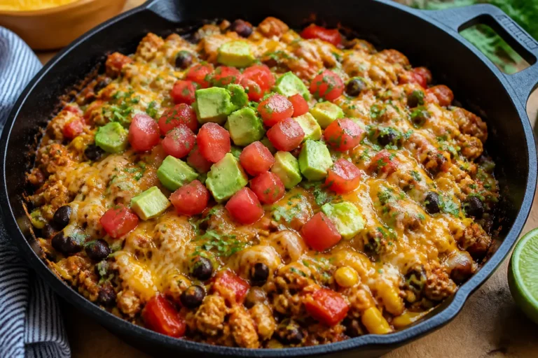 High Protein Chicken Taco Skillet – A Fast, Flavor-Packed Weeknight Dinner