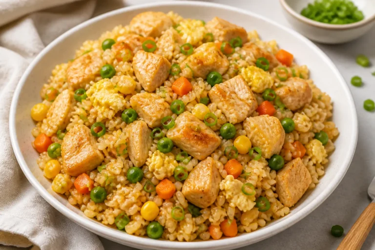 High Protein Chicken Fried Rice – A Fast, Filling Weeknight Favorite
