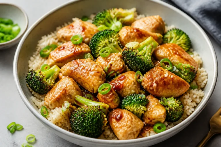 High Protein Chicken and Broccoli Rice Bowls – Simple, Satisfying, and Meal-Prep Friendly