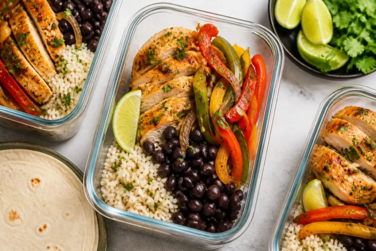 Chicken Fajita Meal Prep Bowls – Flavorful, Fast, and Ready for the Week